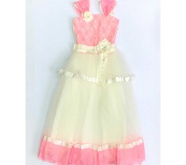 Платье нарядное "Розовые кружева"