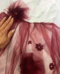 Платье нарядное "Цветы Марсала"