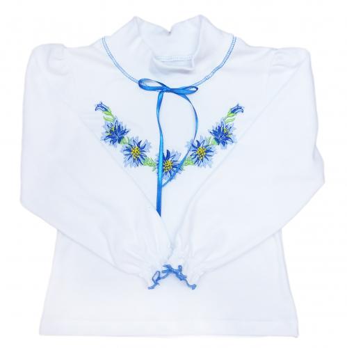Блуза-вишиванка для девочки "Цветочки"